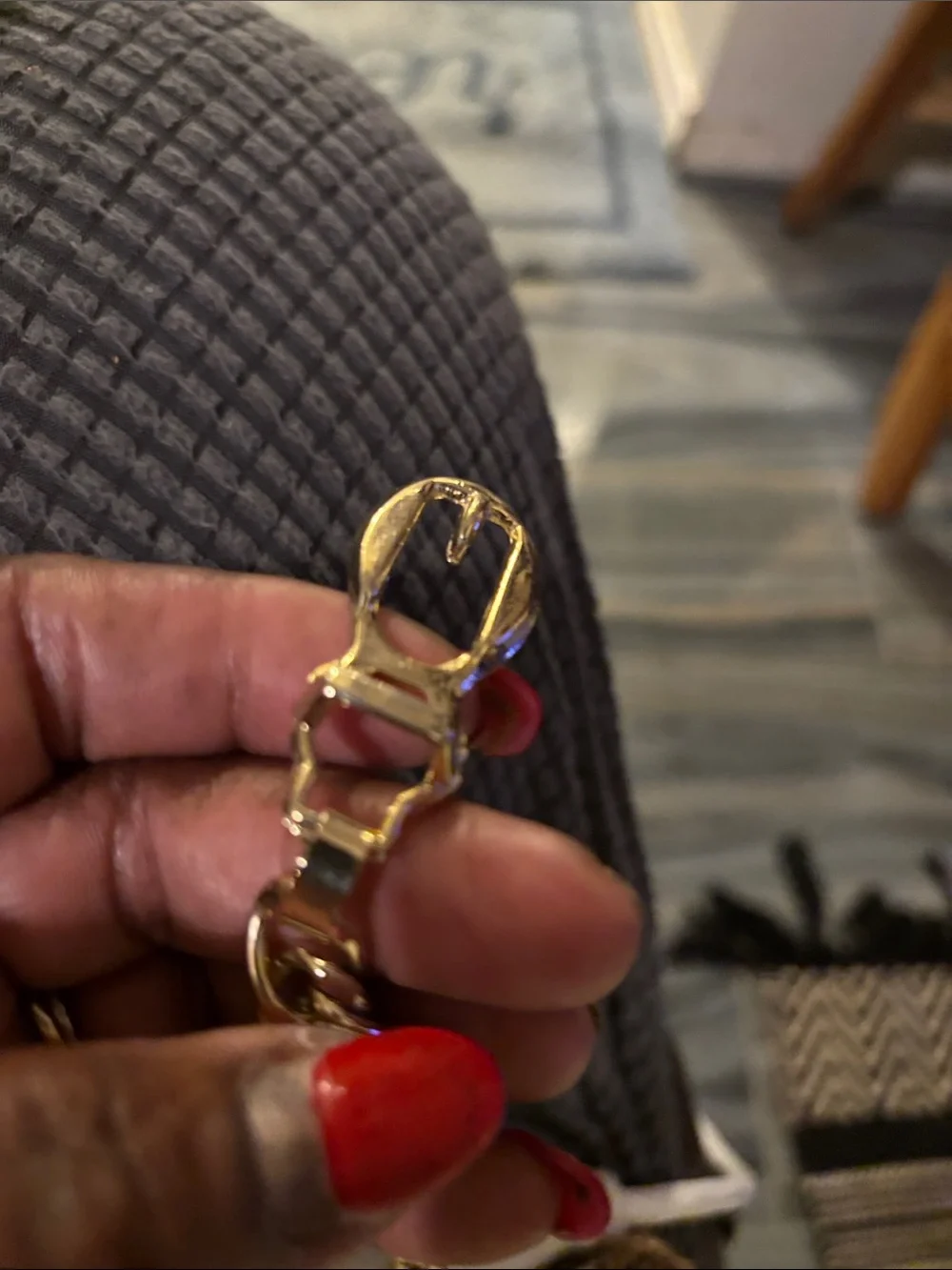 CHANEL Gold Chain Link Belt